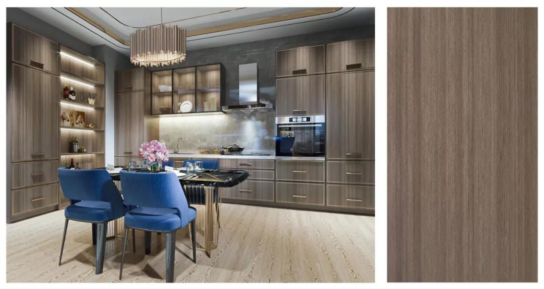 鉴黑担保网免漆生态板银沙柚木